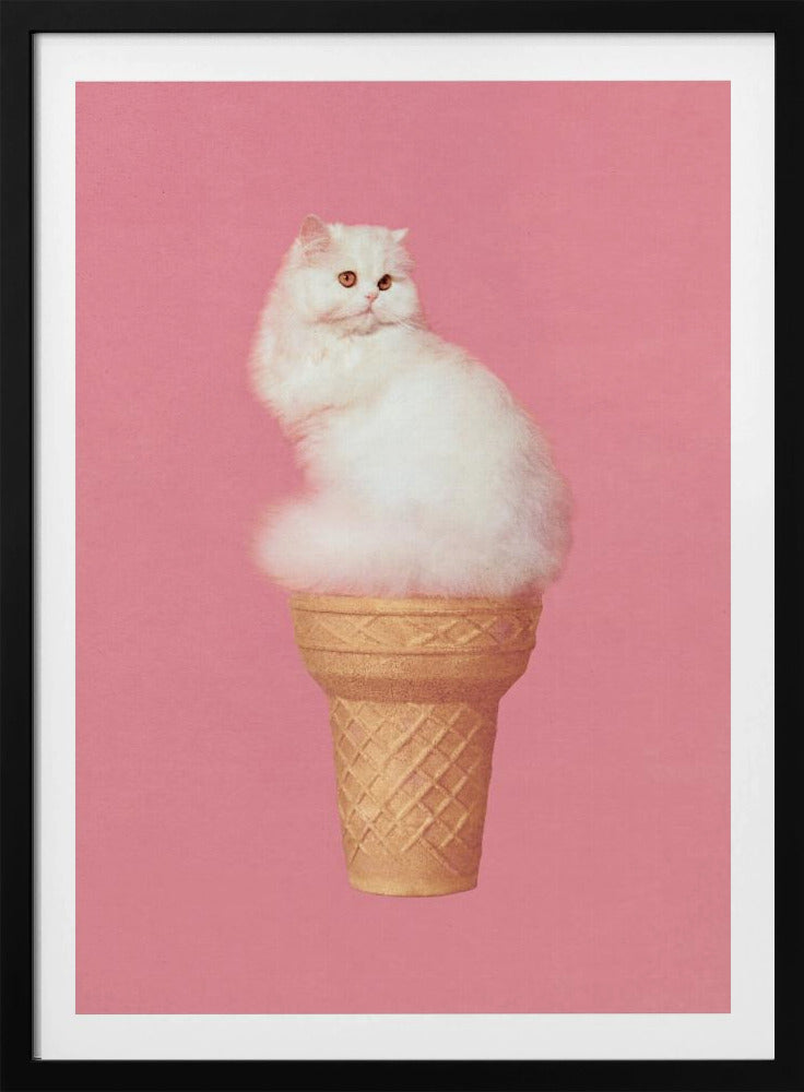 Cat Ice Cream - Pink | Poster