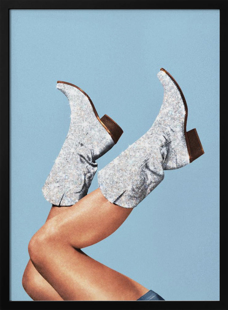 These Boots   Glitter Blue II | Poster
