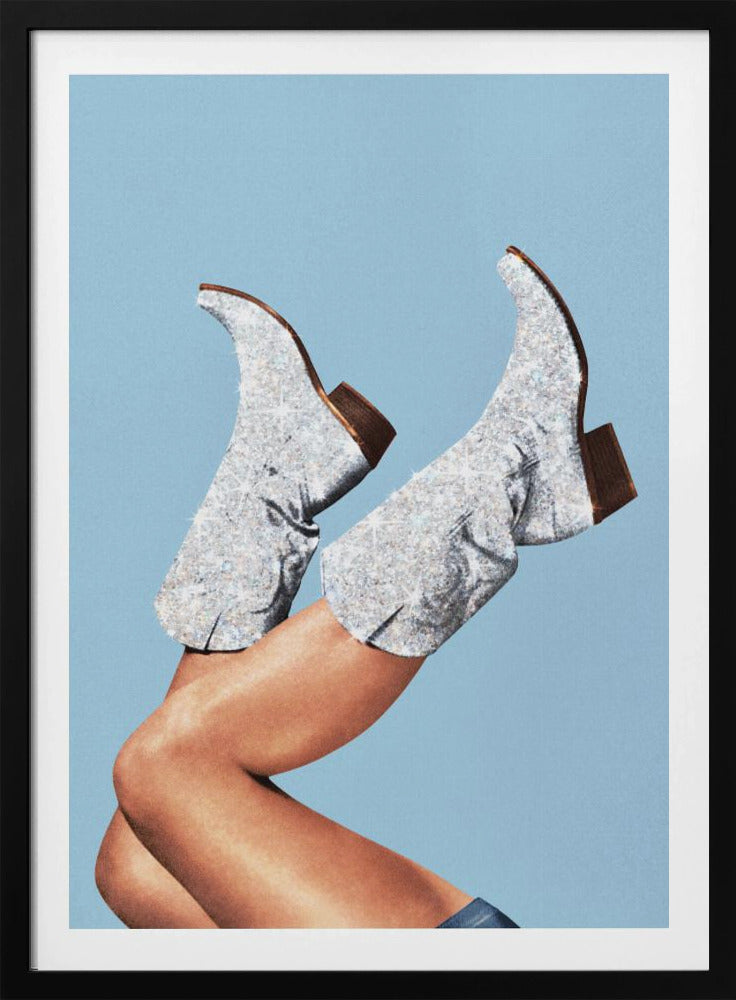 These Boots   Glitter Blue II | Poster