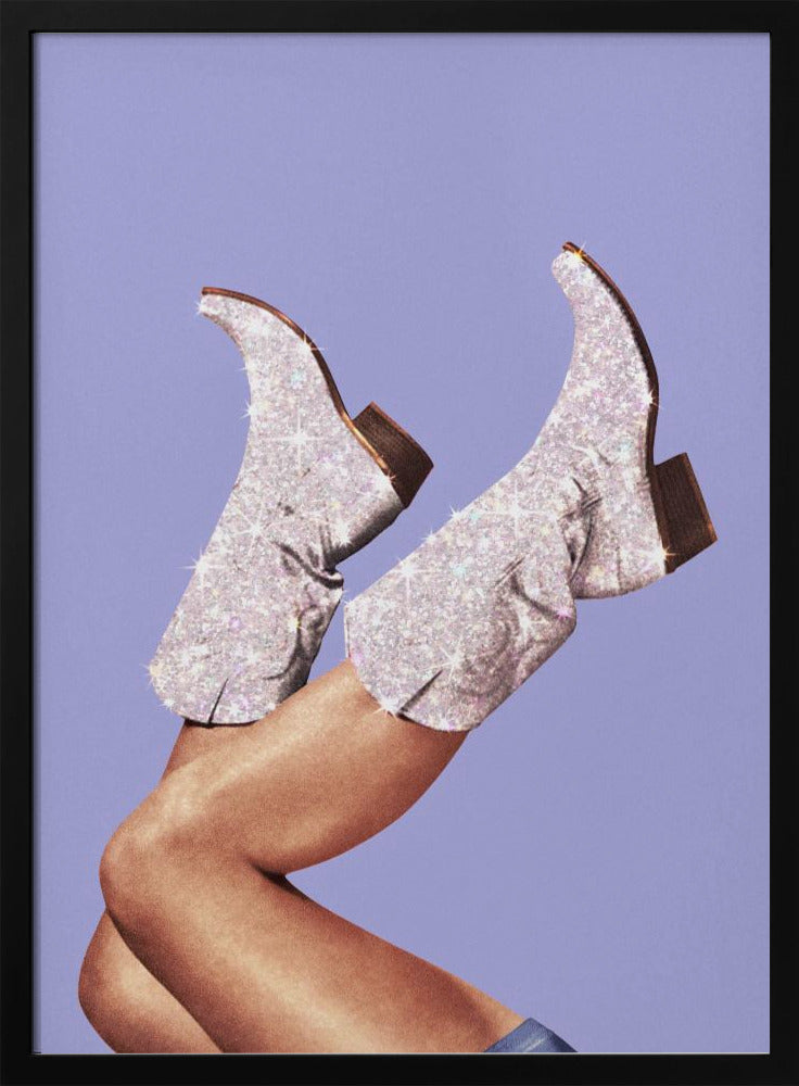 These Boots - Glitter Very Peri Periwinkle | Poster