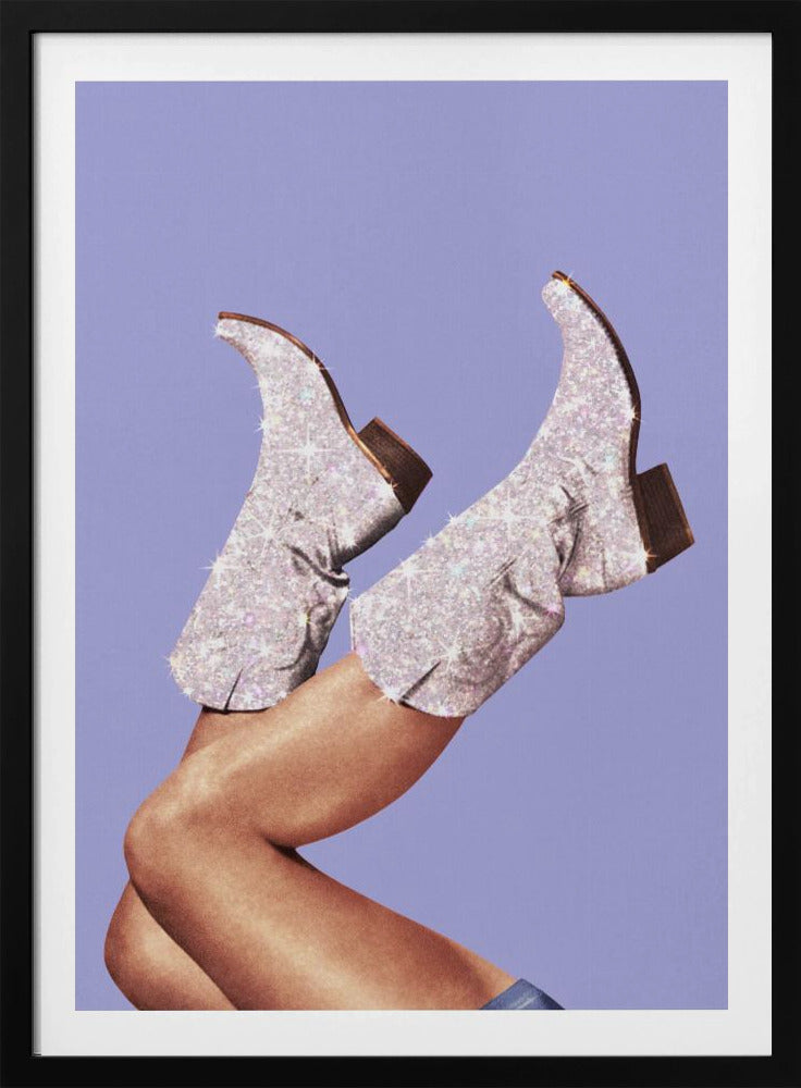 These Boots - Glitter Very Peri Periwinkle | Poster