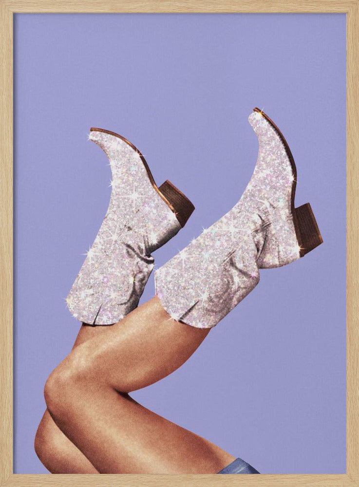 These Boots - Glitter Very Peri Periwinkle | Poster
