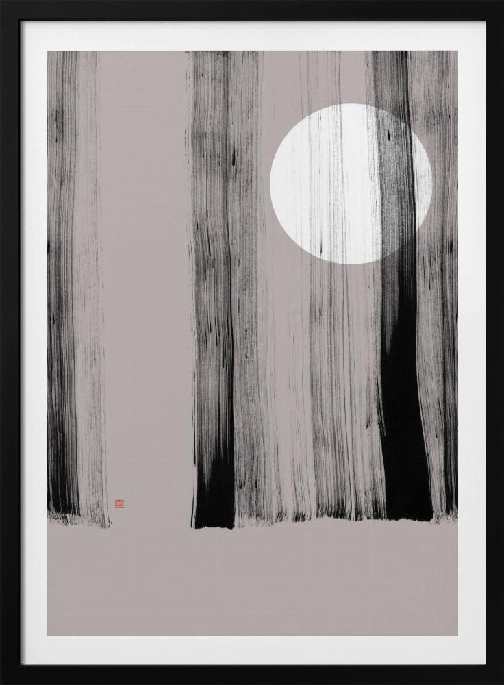 Hidden Moon N°1 | Behind the Trees | Poster