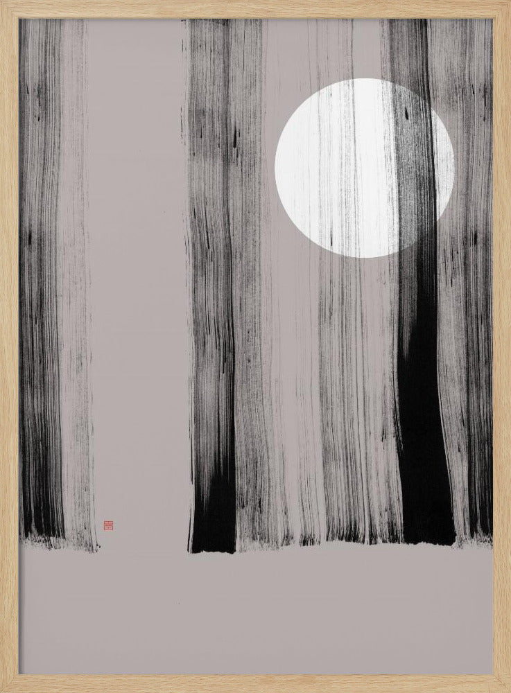 Hidden Moon N°1 | Behind the Trees | Poster