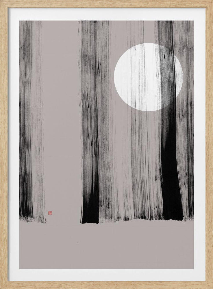 Hidden Moon N°1 | Behind the Trees | Poster