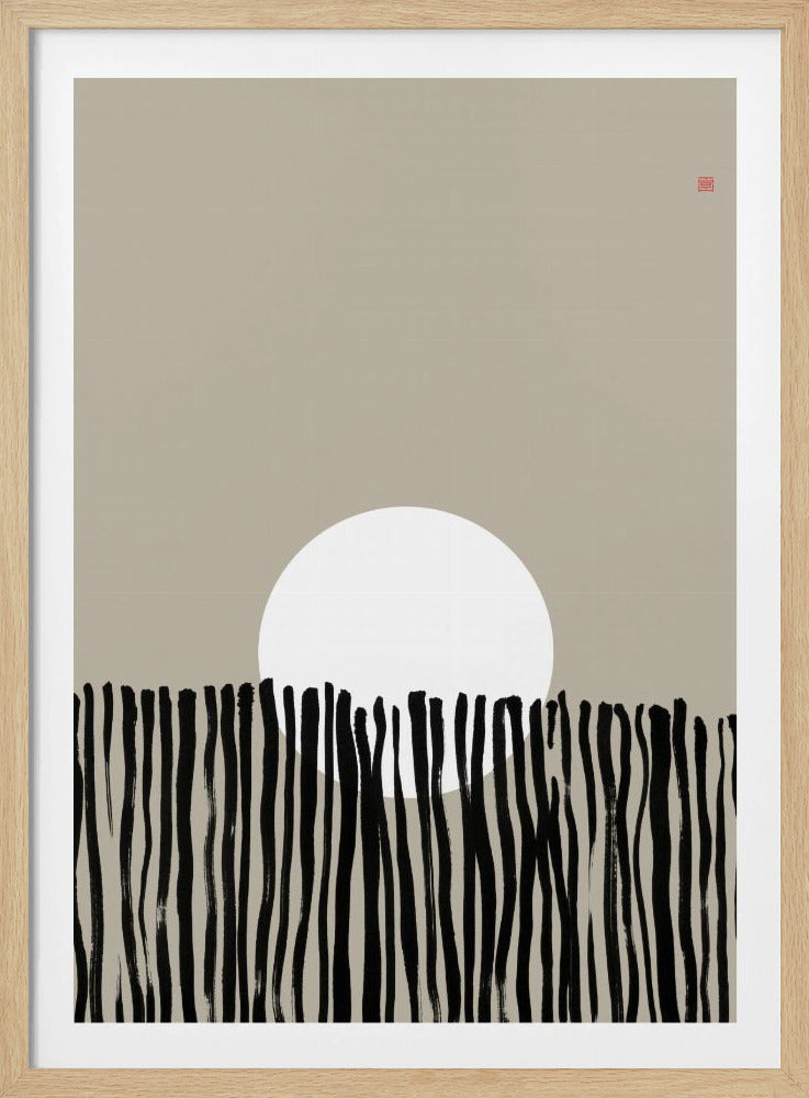 Hidden Moon N°6 | Behind the Fence | Poster