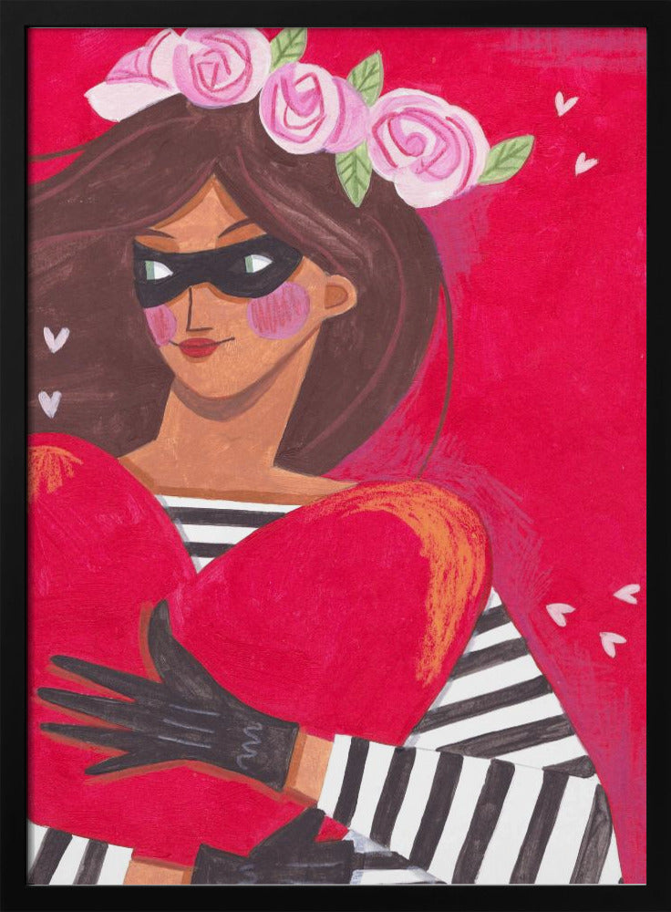 Portrait woman you stole my heart | Poster