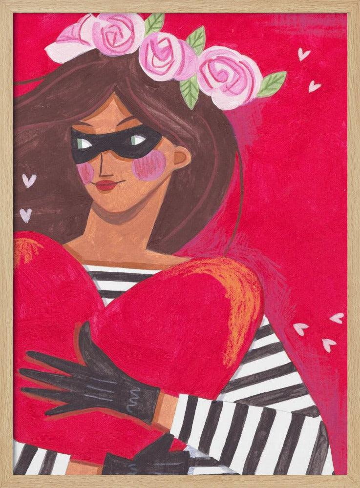 Portrait woman you stole my heart | Poster