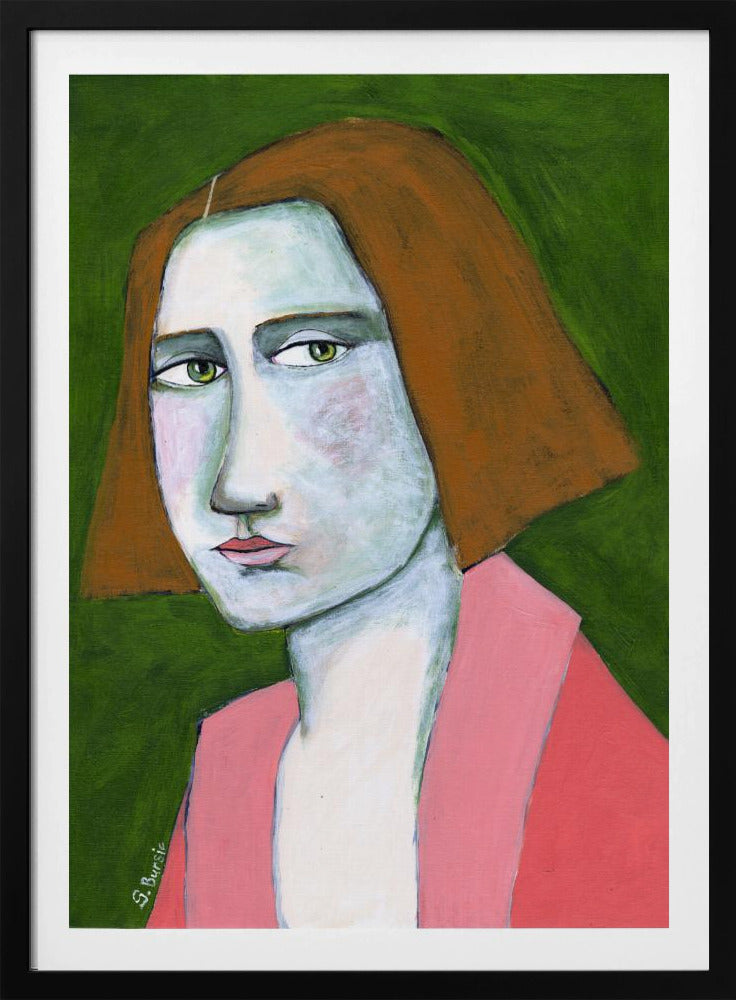 Woman in Pink Jacket | Poster