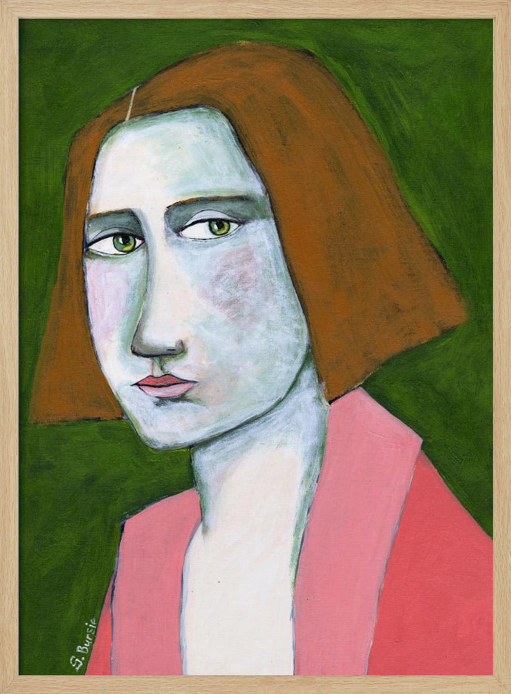 Woman in Pink Jacket | Poster