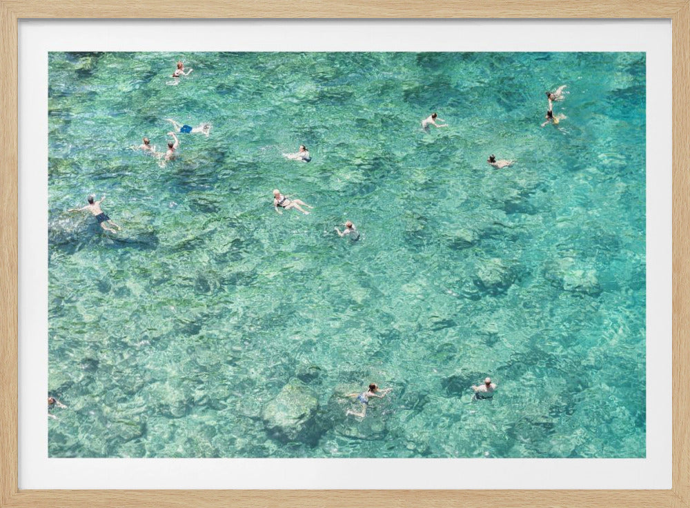 Swimming in the sea | Poster