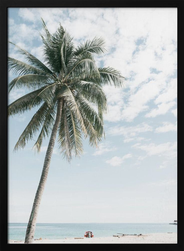 Palm tree at the beach 2 | Poster