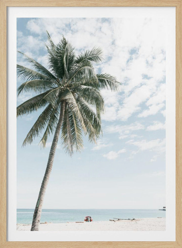Palm tree at the beach 2 | Poster