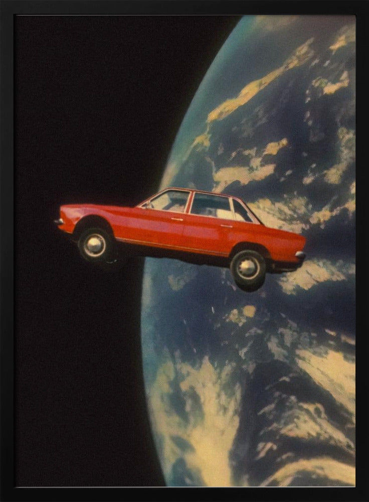 Flying Space Car | Poster