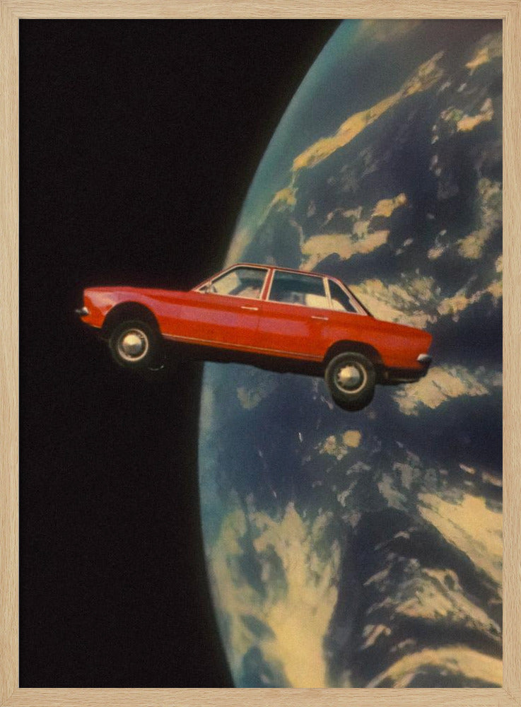 Flying Space Car | Poster