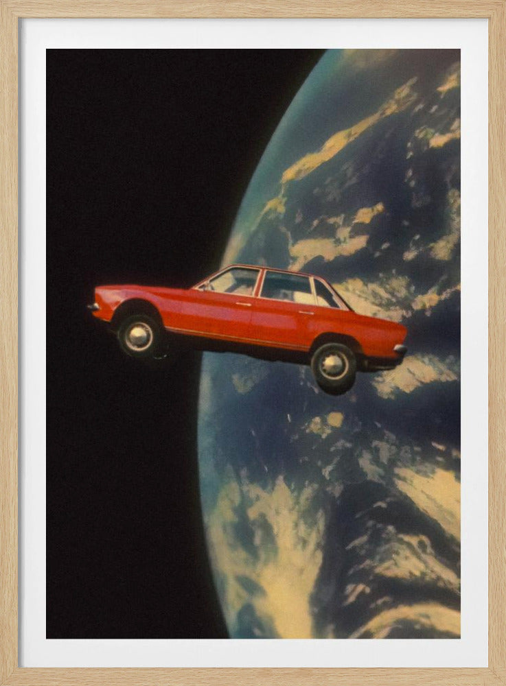Flying Space Car | Poster