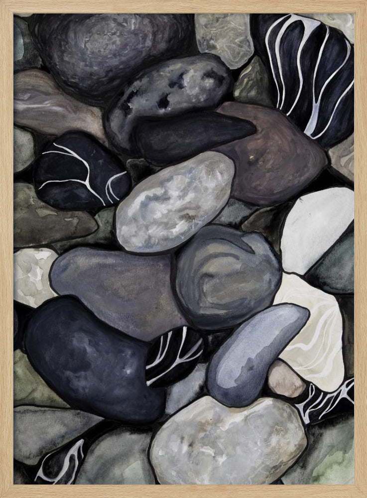 Beach stones | Poster