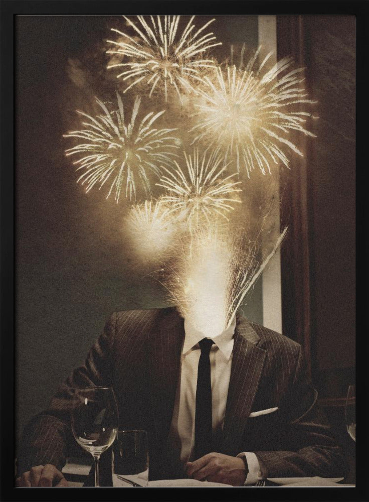 Fireworks Head | Poster