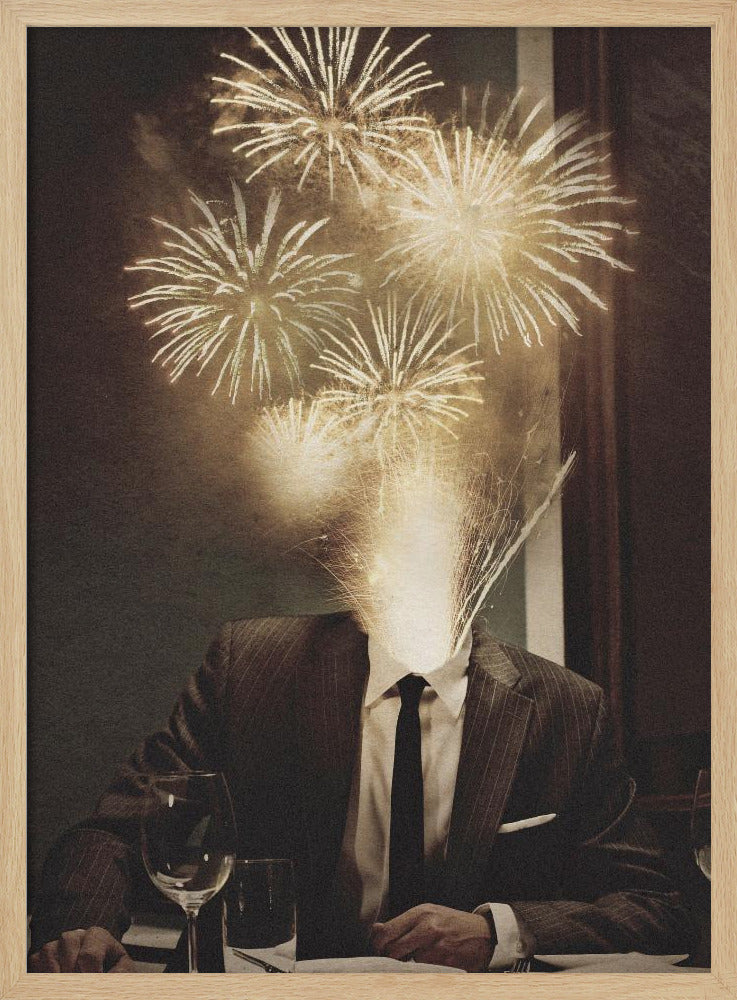 Fireworks Head | Poster