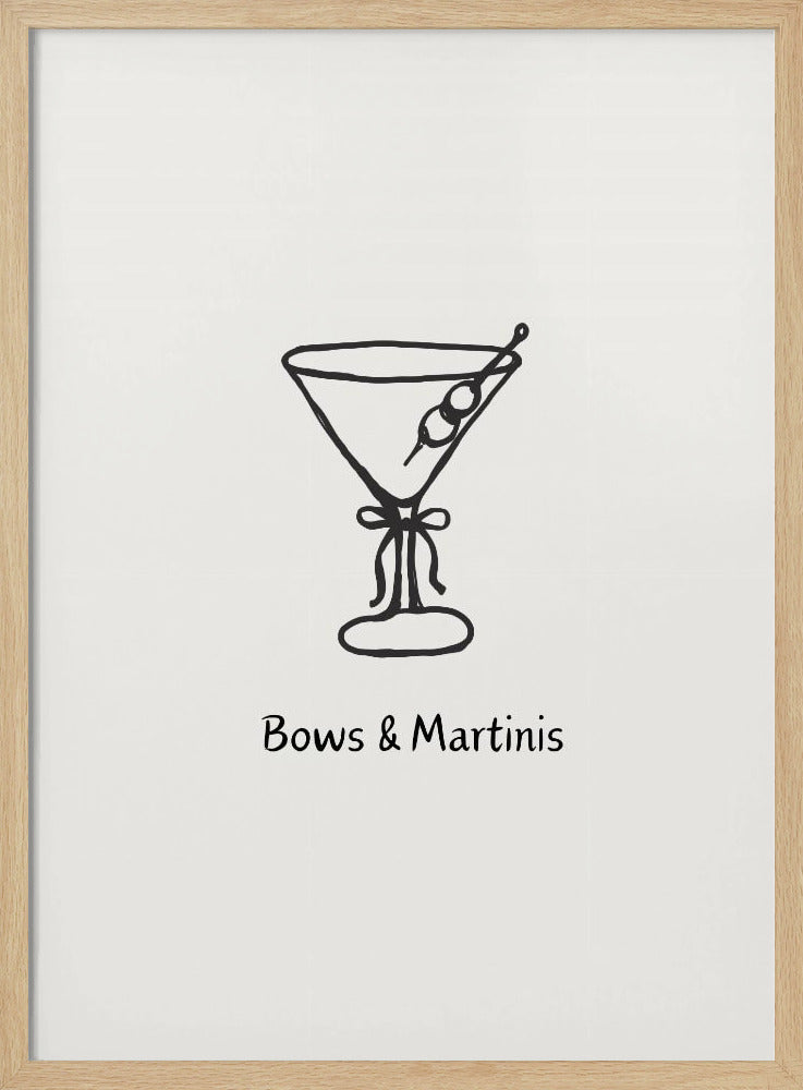 Bows & Martinis | Poster