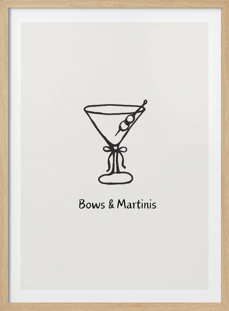 Bows & Martinis | Poster