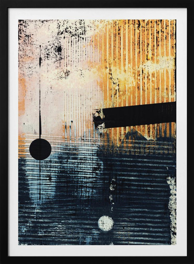 Abstract Artwork With Geometric Composition | Poster