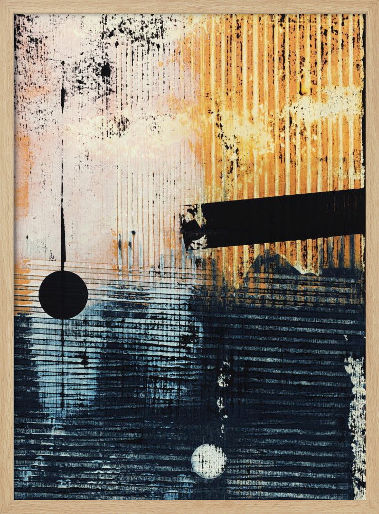 Abstract Artwork With Geometric Composition | Poster