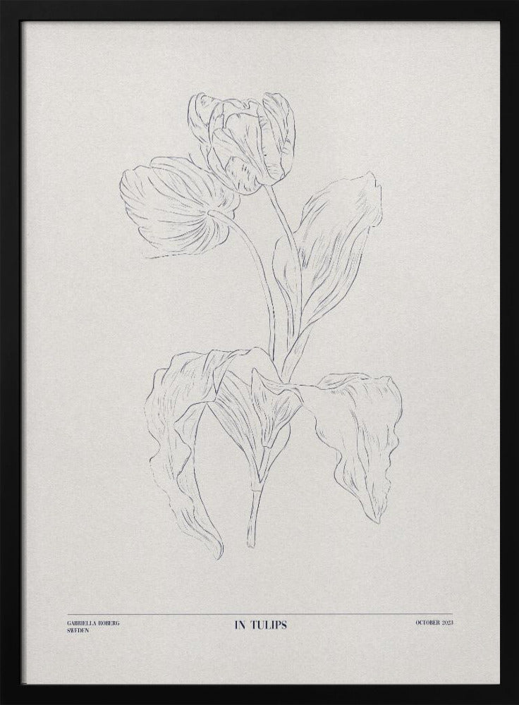 In Tulips (blue) | Poster