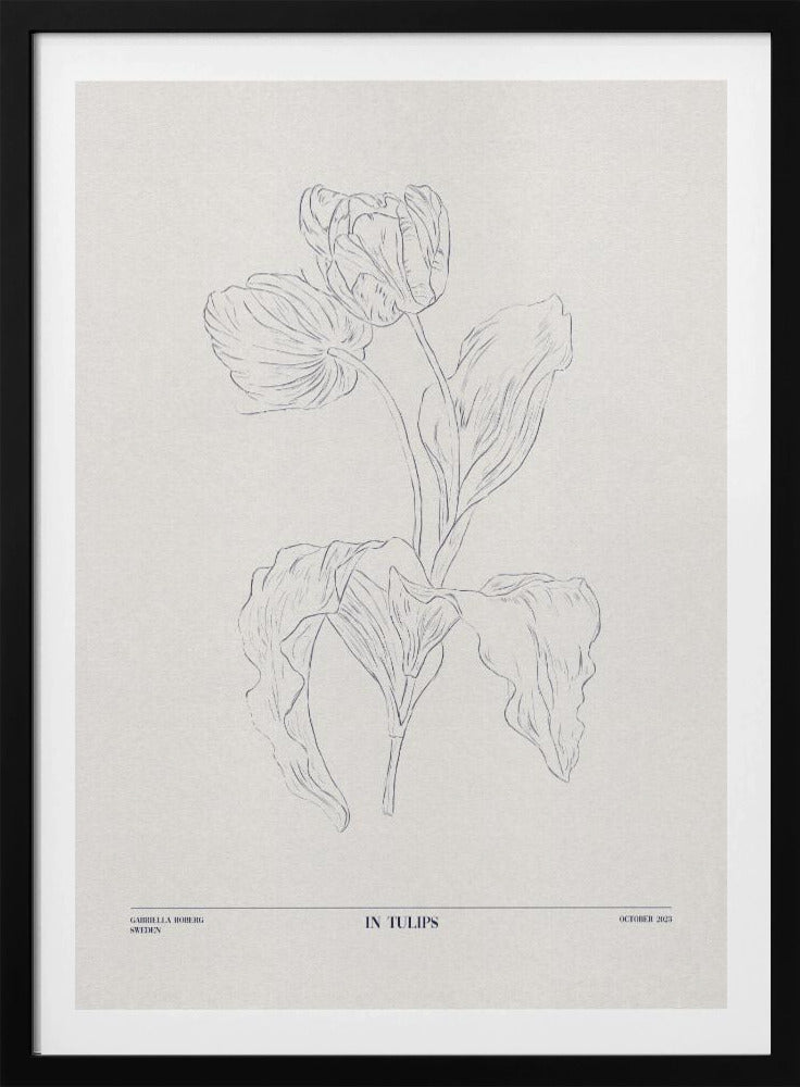 In Tulips (blue) | Poster