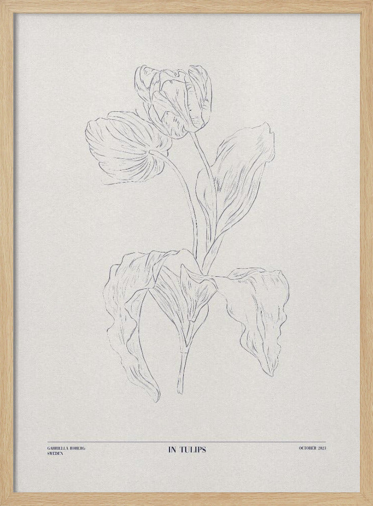 In Tulips (blue) | Poster