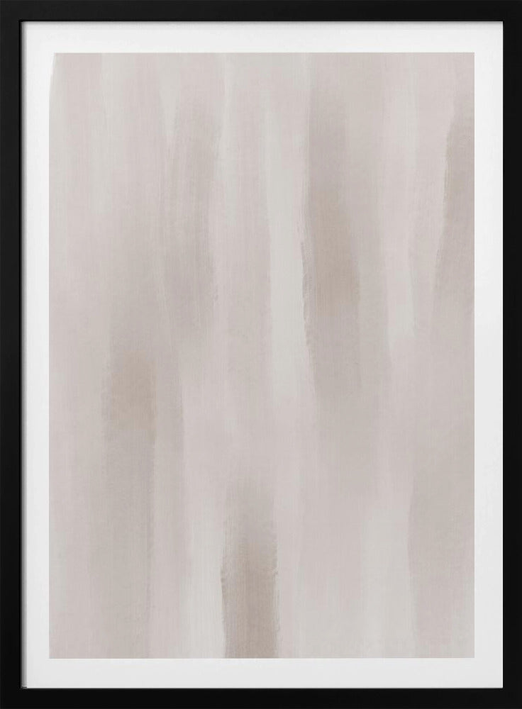 Beige Brushstrokes On A Muted Background | Poster