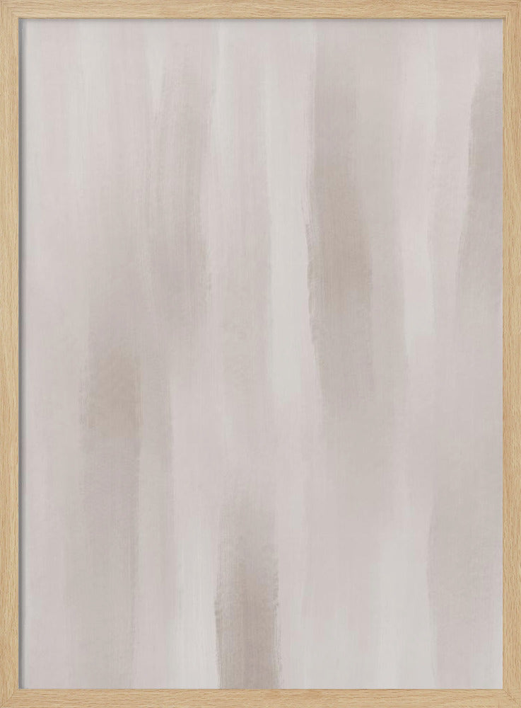 Beige Brushstrokes On A Muted Background | Poster