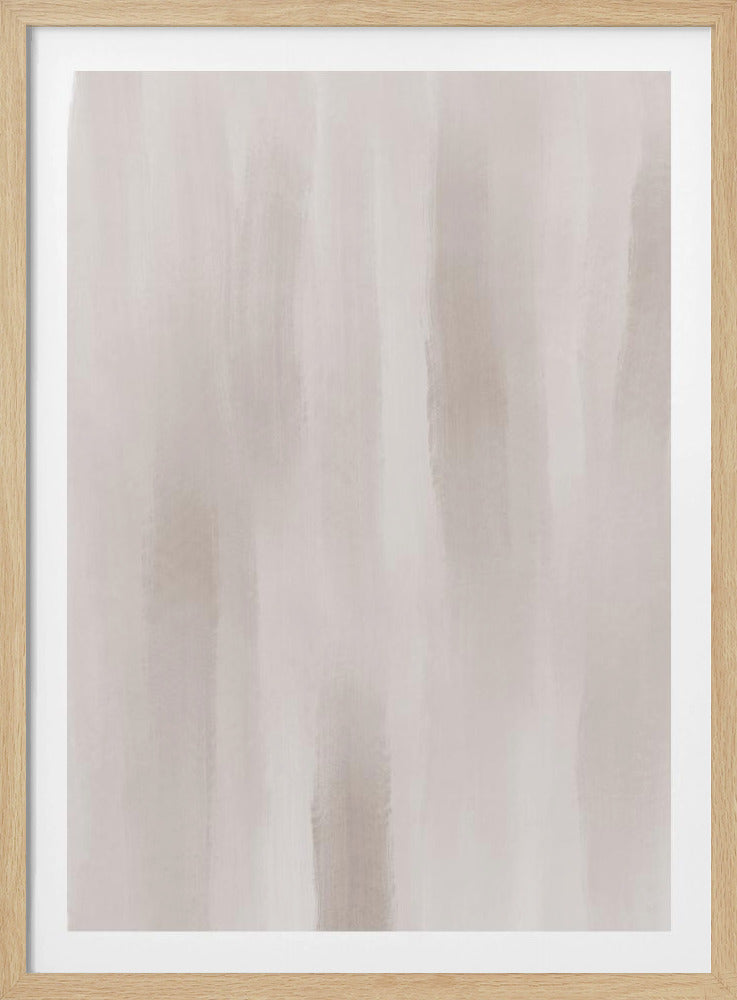 Beige Brushstrokes On A Muted Background | Poster