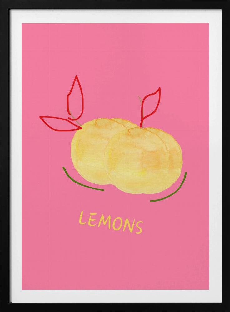 Lemons in Pink | Poster
