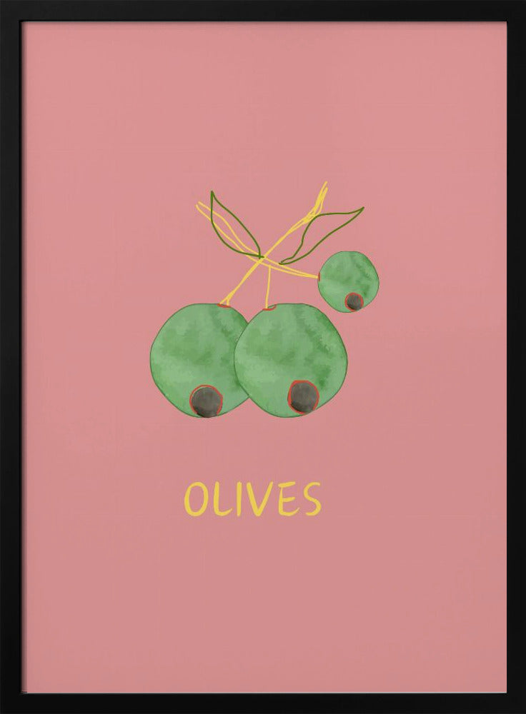 Olives in Pink | Poster