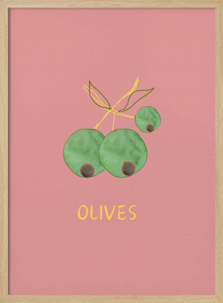 Olives in Pink | Poster