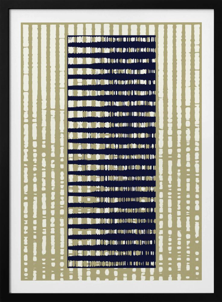 Geometric Pattern with Vertical Stripes | Poster