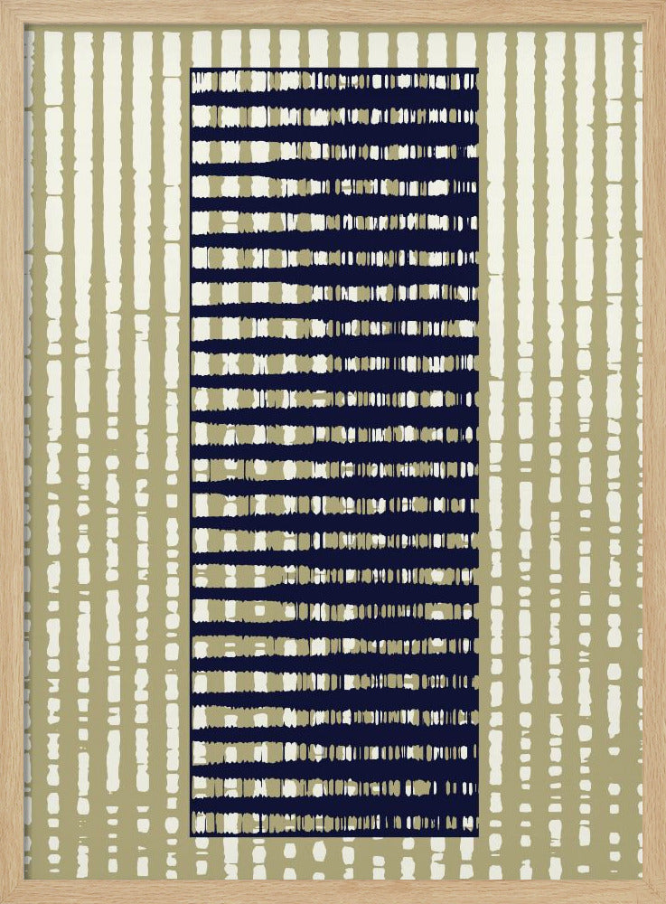 Geometric Pattern with Vertical Stripes | Poster