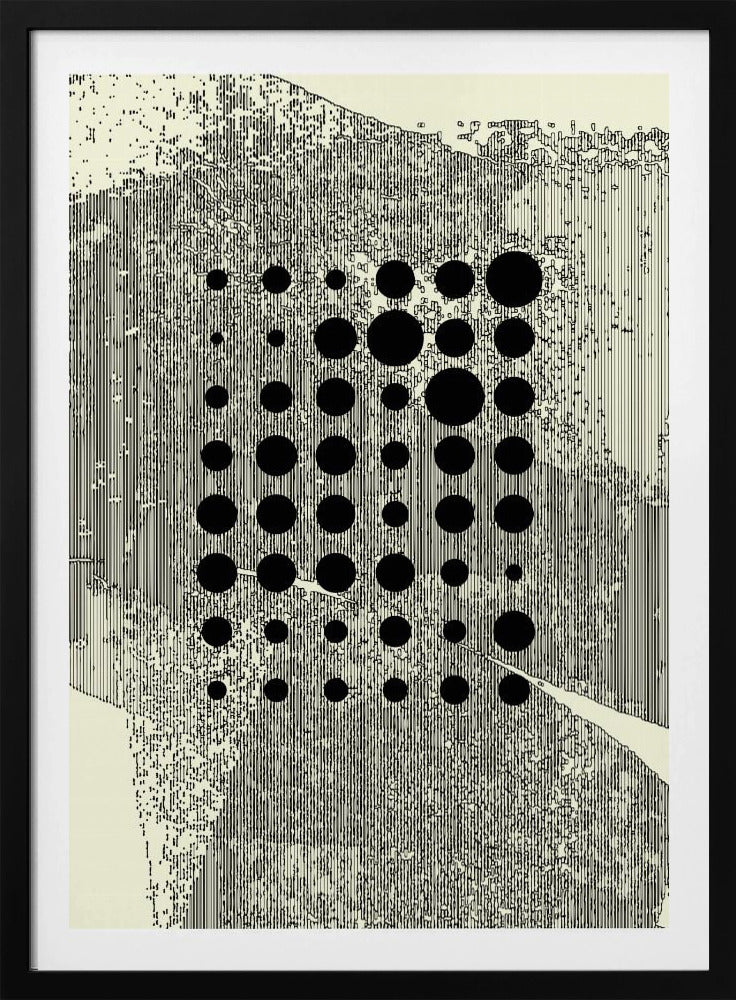 Black Geometric Circles | Poster