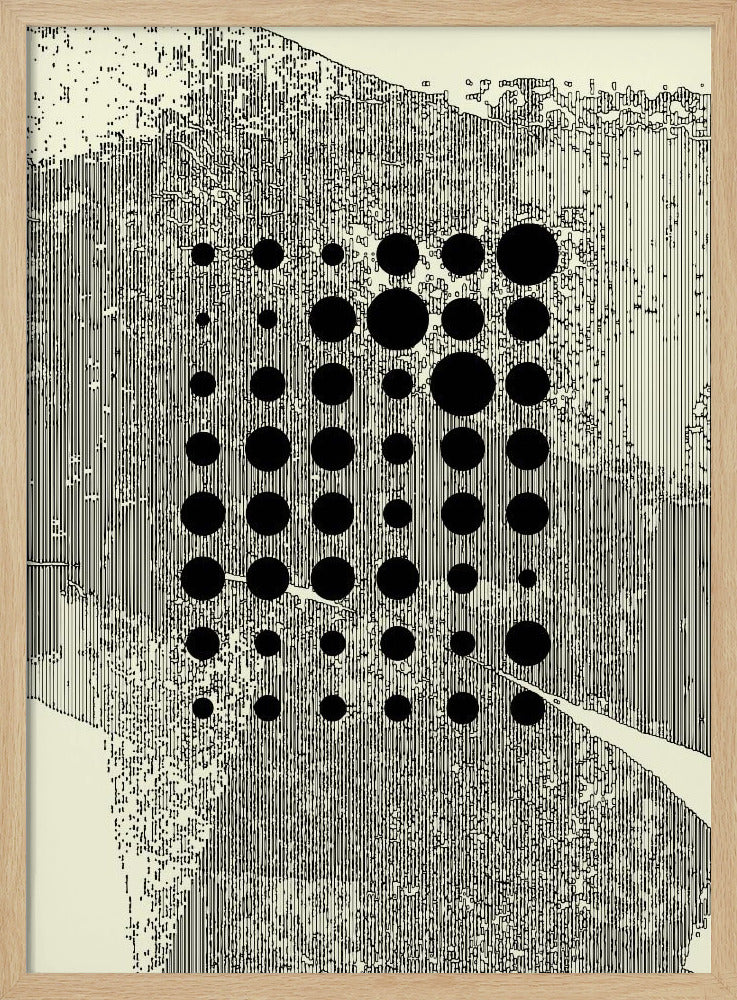 Black Geometric Circles | Poster