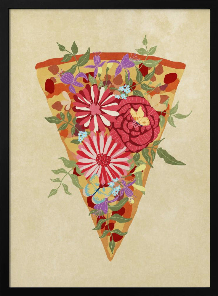 Slice of flower pizza | Poster