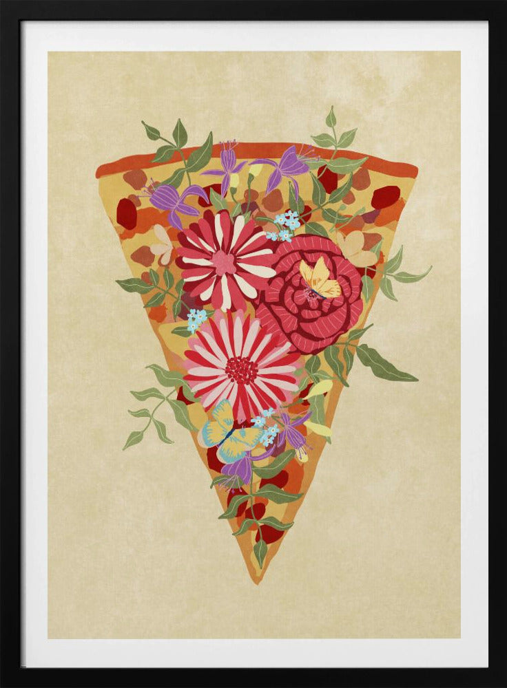 Slice of flower pizza | Poster