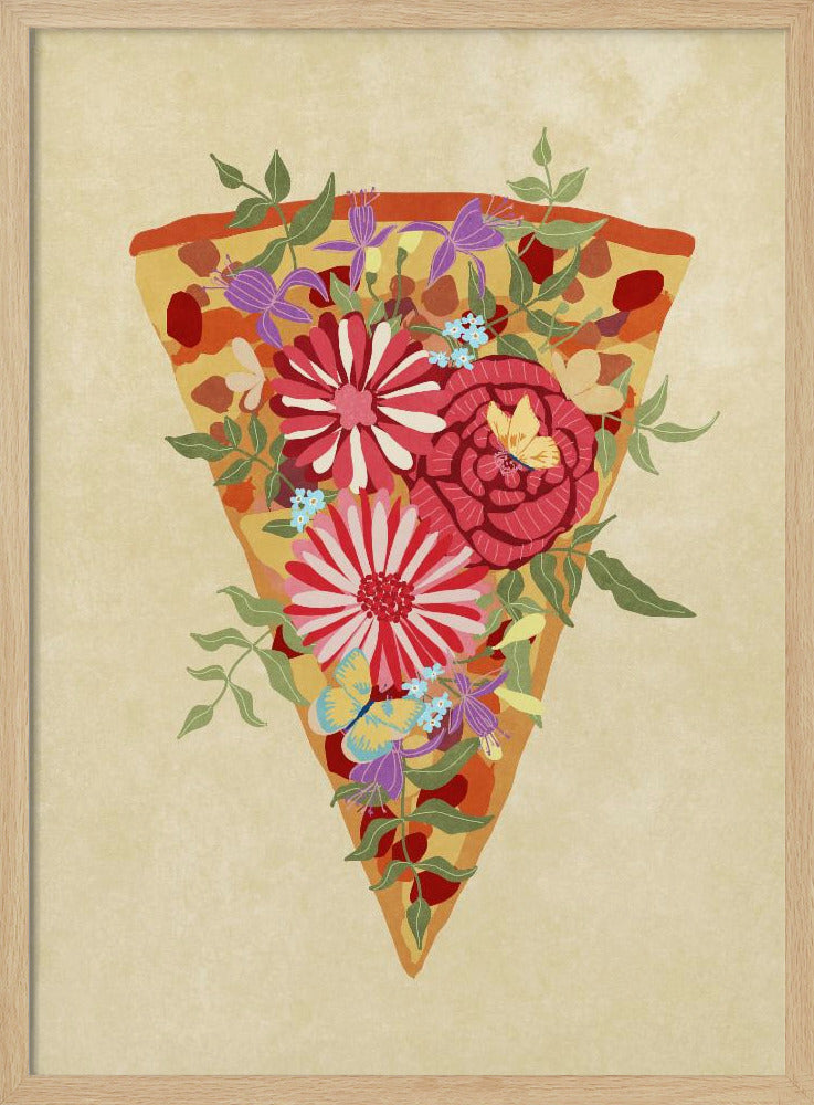 Slice of flower pizza | Poster