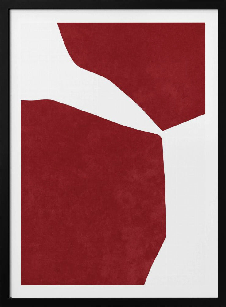 Abstract Red on white | Poster