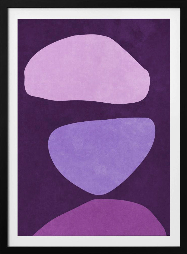 Abstract Forms Violet | Poster