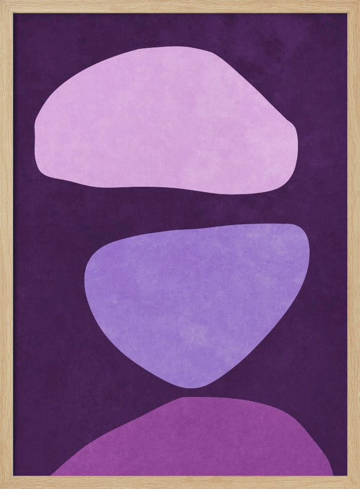 Abstract Forms Violet | Poster