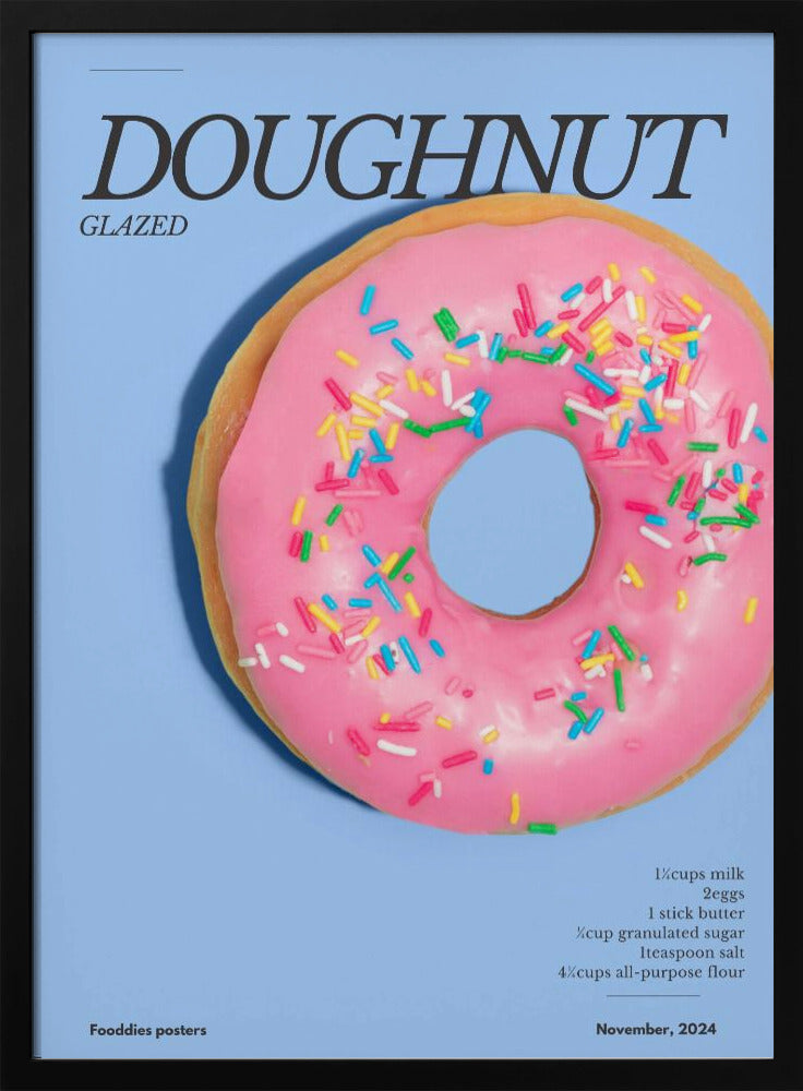 Pink Glaze Doughnut | Poster