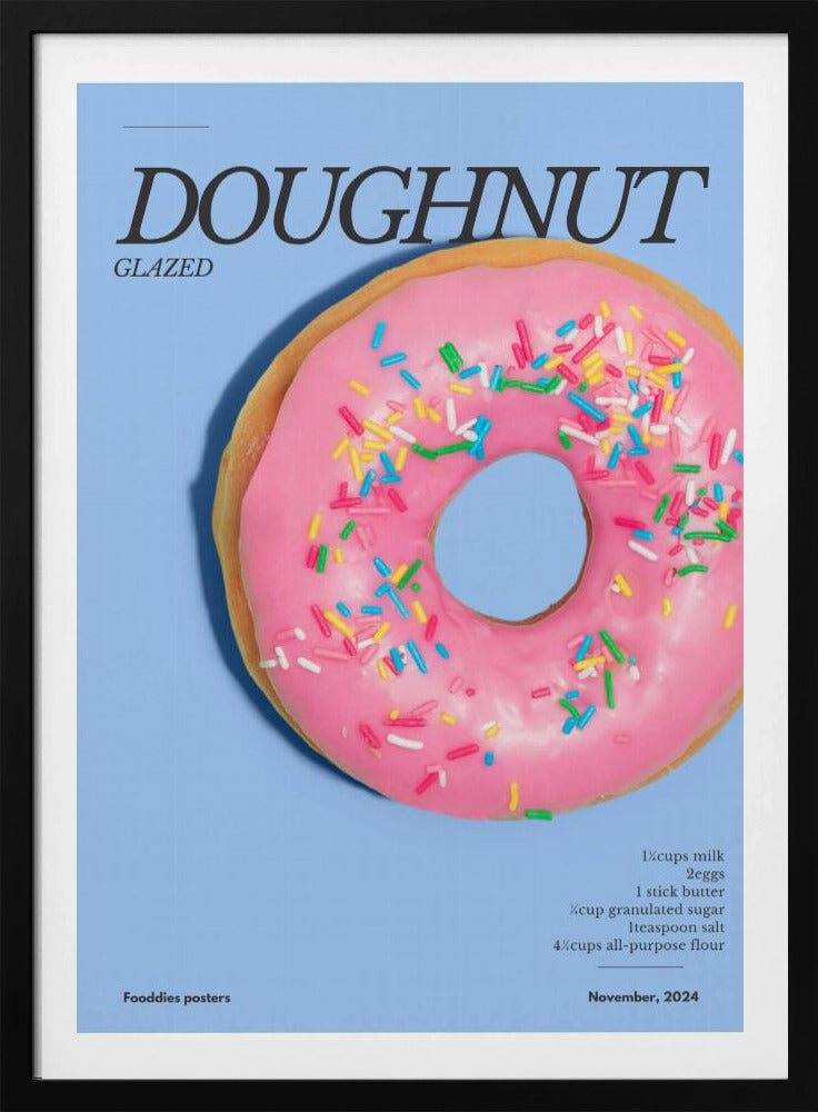 Pink Glaze Doughnut | Poster