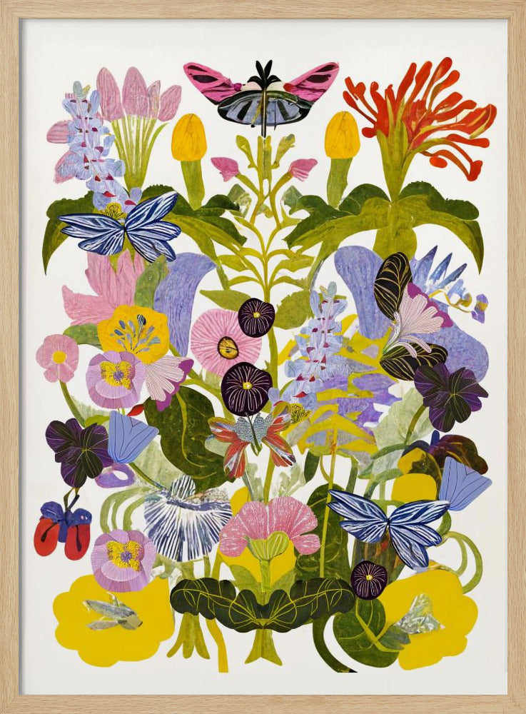 Abstract Autumn Floral | Poster