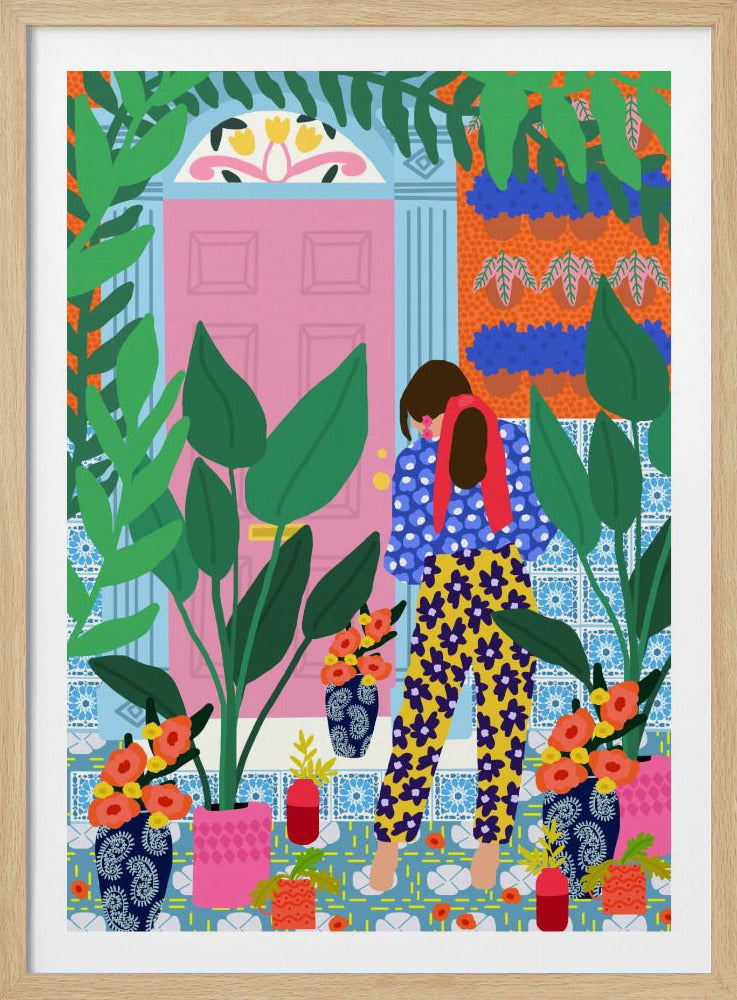 Floral girl | Poster